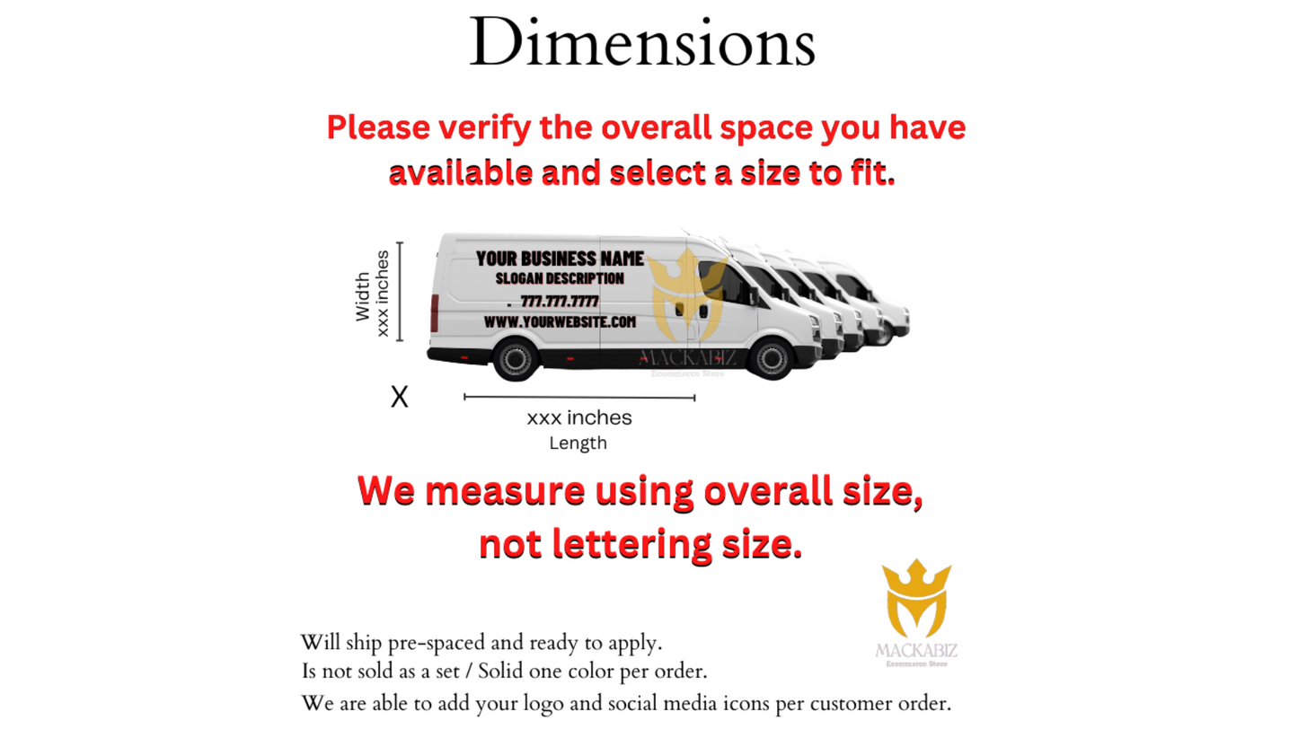 CUSTOM VINYL LETTERING FOR BUSINESS ADVERTISMENT
