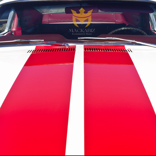 CAR RALLY STRIPES & DECAL STICKERS FOR HOODS, PANELS, FENDERS, SIDE-BODY & REARVIEW MIRRORS