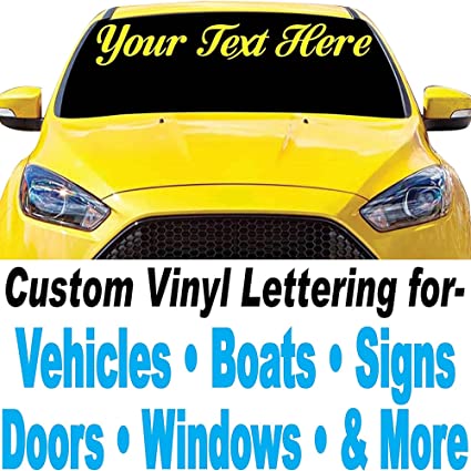 CUSTOM VINYL LETTERING FOR BUSINESS ADVERTISMENT