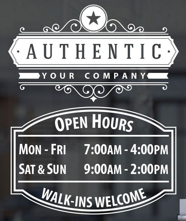 CUSTOM BUSINESS SIGNAGE DECAL VINYL STICKERS