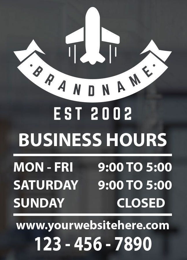 CUSTOM BUSINESS SIGNAGE DECAL VINYL STICKERS